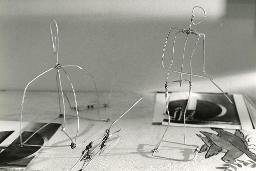 Berufliche Perspektive Langenthal Bern, Drahtfiguren auf Kunstkarten, Januar 1993