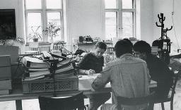 Wiedereröffnung "Impuls" im Kanzlei Zürich, Büro, 08.03.1991