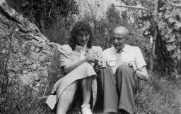 Alis Guggenheim mit Hellmuth Simons, um 1943