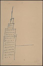 Zürcher Manifest 4.-9. September 1968, handbeschriebenes Plakat (Wandzeitung); Hochhaus