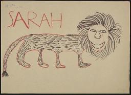 Zürcher Manifest 4.-9. September 1968, handbeschriebenes Plakat (Wandzeitung); "Sarah"
