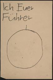 Zürcher Manifest 4.-9. September 1968, handbeschriebenes Plakat (Wandzeitung); "Ich euer Führer"