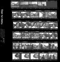 SMUV-Zeitung, Fotoarchiv Negative: Sulpice/Astrid/Beatrice Würsten/Clown in Bern/Baustelle, Mai 1990