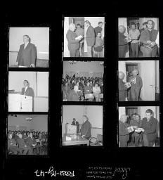 SMUV-Zeitung, Fotoarchiv Negative: Verteilung Partnerschafts-Broschüre bei Sulzer, Jan. 1971