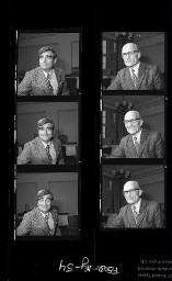 SMUV-Zeitung, Fotoarchiv Negative: Verbandsspitze / Zentralsekretäre SMUV, Sept. 1972
