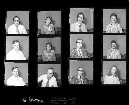 SMUV-Zeitung, Fotoarchiv Negative: Mitglieder Jugendkommission / Jugendberater SMUV, Strukturreform 1972