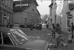 "AJZ-Schliessung" - Konflikt zwischen der Polizei und einem Bewegten zwischen Hauptbahnhof und AJZ, 04.09.1980