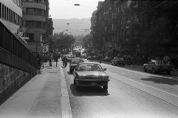 "Pfauen-Demo" - Demonstration der Bewegten für die Wiederöffnung des autonomen Jugendzentrums; die Polizei bereitet ihren Einsatz beim Bellevue vor, 06.09.1980