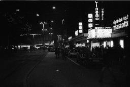 "Demo Bellevue" - Polizeiaufgebot vor der Tramhaltestelle, 04.10.1980