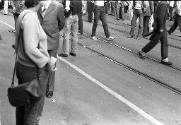 "Demo Bahnhofstrasse" - Grosser Menschenauflauf, 04.10.1980