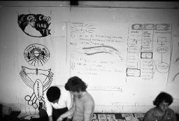 "F+F / Zeichnen" - Projekt mit vielen Notizen und Skizzen,  vermutlich im Oktober 1980