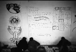 "F+F / Zeichnen" - Projekt mit vielen Notizen und Skizzen,  vermutlich im Oktober 1980