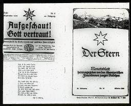 "Vereinsblätter", "Der Stern", "Aufgeschaut! Gott vertraut - Monatsschrift für Werke sozialer und christlicher Frauentätigkeit"