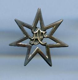 Brosche Freundinnen junger Mädchen (siebenzackiger Stern)