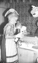Fasnacht, Restaurant-Bar Barfüsser Zürich, 1964