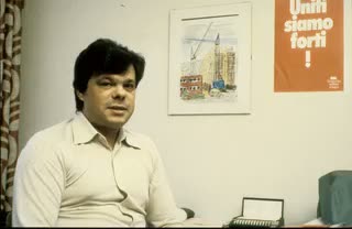 "Vereint sind wir stark - eine Tonbildschau der Gewerkschaft Bau und Holz" 1982/1984 (vorhanden: 79 Dias, Ton)