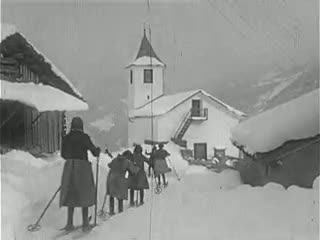 Durch die Via Mala in das Gebiet der Muntogna da Schons (ca. 1935)