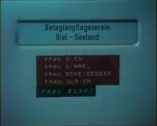 AltersWeGe. Alternatives Wohnen und Pflegen im Alter. („Autres logements et soins pour la vieillesse“) (vgl. auch Sozarch_F_9045-020, geringfügig anders geschnitte Fassung)